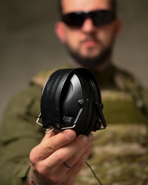 Активні тактичні навушники Tactical 6S Black 96492 фото
