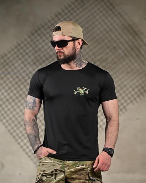 Тактична футболка SELION &laquo;Ховайся&raquo;, Black 92919-s фото