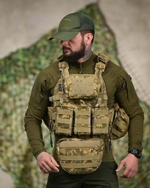 Плитоноска 7.62 з рюкзаком Pixel 7.62-001 фото