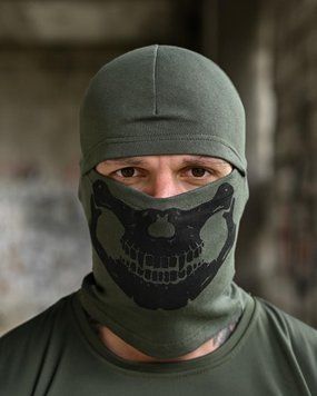 Балаклава Skull, Olive колір 96402 фото