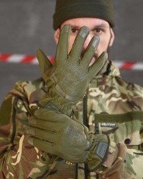Тактичні рукавички Mechanix &laquo;The Original&reg; Covert Gloves&raquo; кольору Olive 91255-l фото