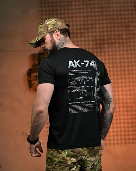 Тактична футболка SELION АК-74, Black 96247-s фото