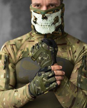 ТАКТИЧНІ РУКАВИЧКИ MECHANIX M-PACT&reg; FINGERLESS Olive GLOVES 87174-m фото