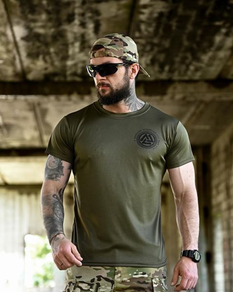 Футболка BORN OF WAR Viking soul Olive 96453-s фото